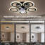 Ventilateur de plafond encastré moderne avec ensemble d'éclairage DEL à intensité variable Latasha