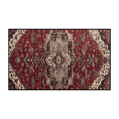Machine Washable Black Area Rug