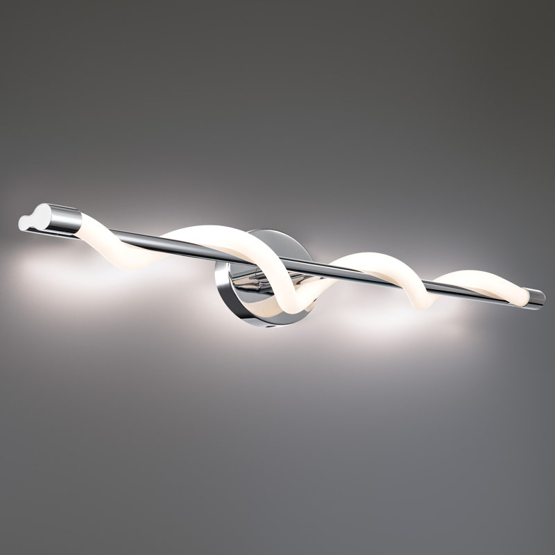 1 - Light LED Bath Bar, Chrome