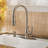 Hanover Pull Out Single Handle Kitchen Faucet with Soap Dispenser-4335090