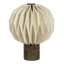 Lampe de table moderne à DEL ornée de papier plissé Quincy-2145953557
