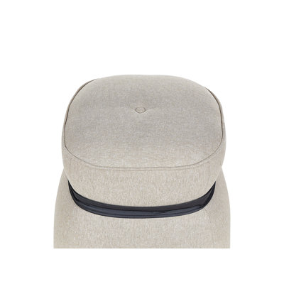 Raniah 45cm Wide Round Pouf Ottoman