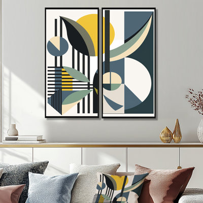 Art graphique rétro Mid-Century I - art mural moderne