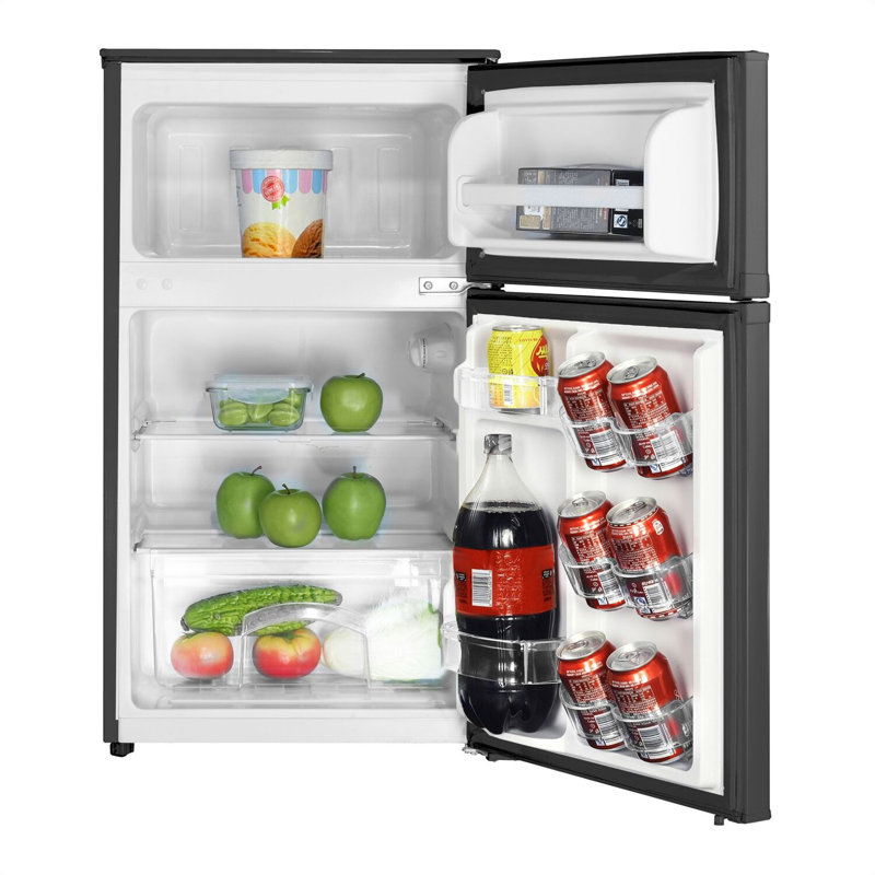 Magic Chef 3.1-cu. ft. Mini Refrigerator with Top Freezer in Black, Black