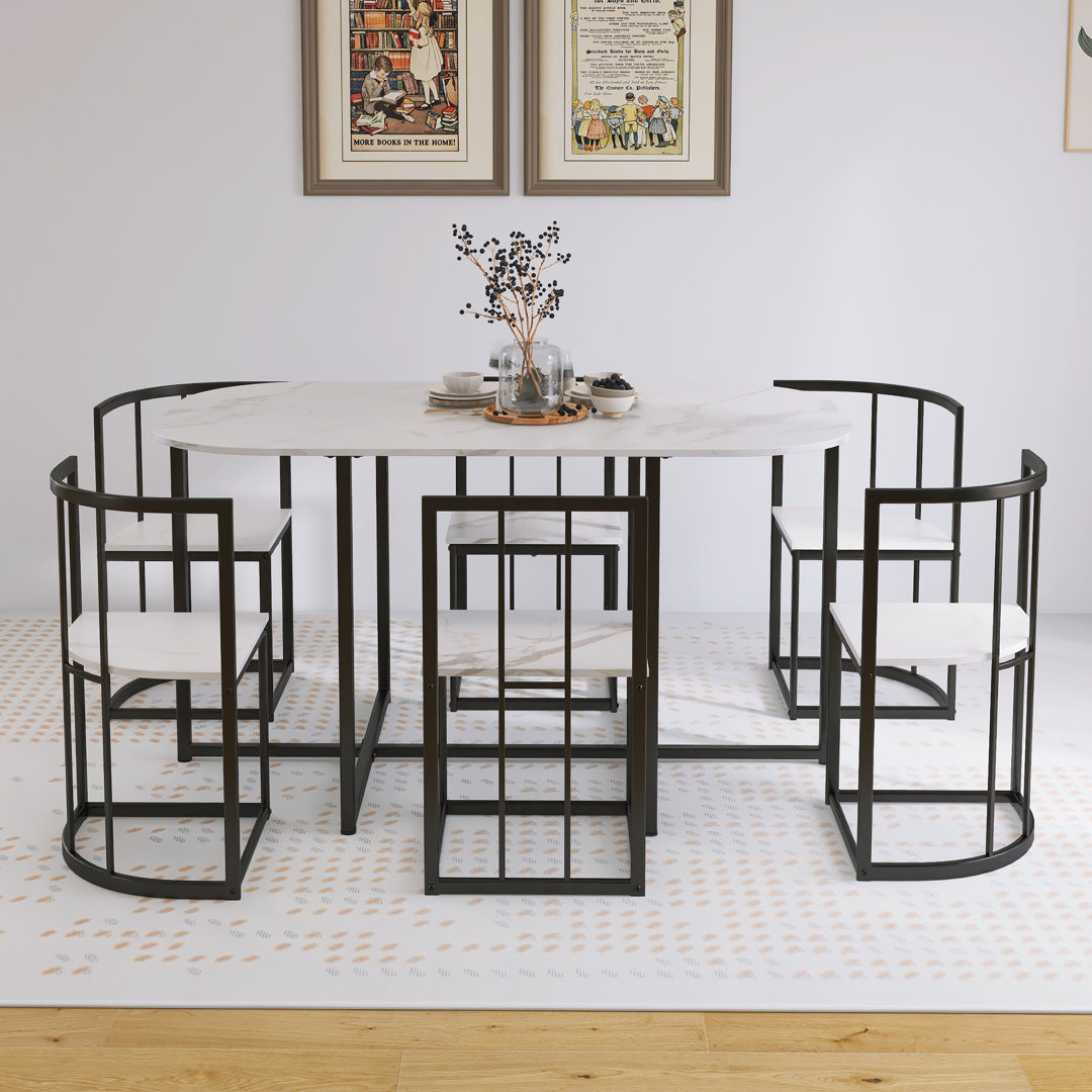 Malinda Dining Set Mercer41 Table Base 