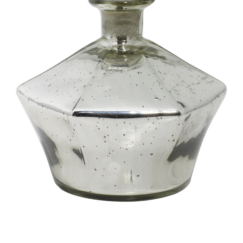 Ensemble de pots décoratifs en verre et argent