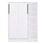 Lit simple blanc avec rangement et tablettes-2123223531
