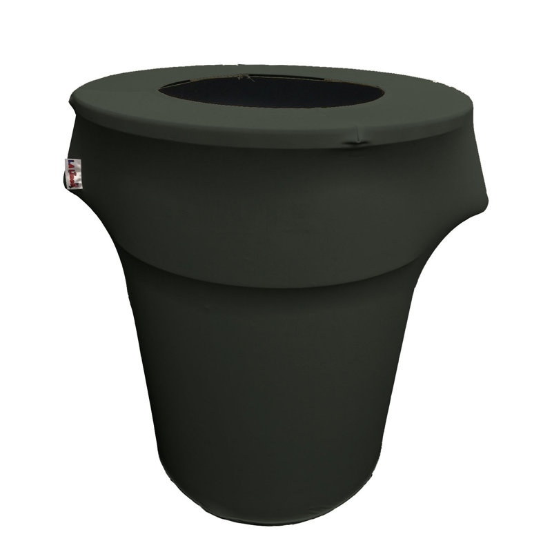 Housse pour poubelle extensible en élasthanne, Noir