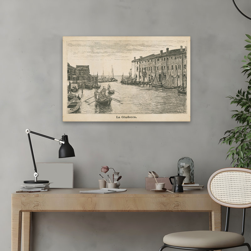La Giudecca - Antique Antiques, H 16 po x l 24 po