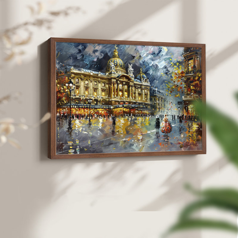 Série paysage - CXLIX - Impression encadrée - redéfinissable, Noyer, 22" H x 28" W