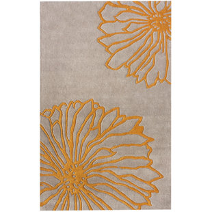 Jaclyne Yellow Floral Area Rug