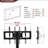 Black Multi Tv Stand With Swivel Bracket & 3 Adjustable Shelves, Fits 32 - 65 Inch Tvs Multi-functional And