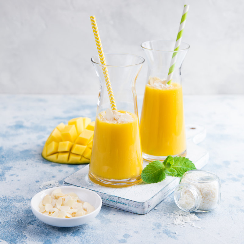 Mango Smoothie by Anna_Shepulova - Wrapped Canvas Print, 30cm H x 30cm W x 3.8cm D