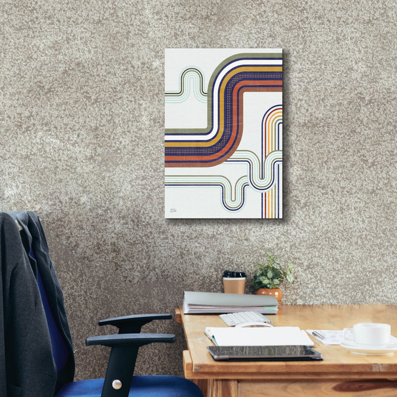 «Retro Subway 1» par Melissa Averinos, art mural sur toile, H 26 po x l 18 po x P 0,75 po