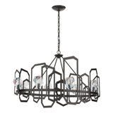Gatsby 8 - Light Unique Wagon Wheel Chandelier