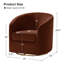 Fauteuil d'appoint pivotant en velours Altheimer-2127915334