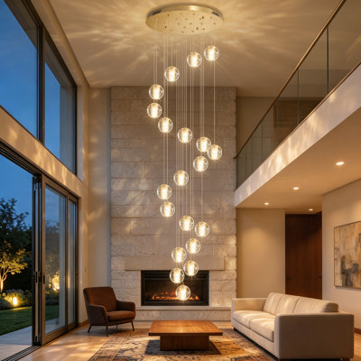 Daivelis 20 - Light Stainless Steel Chandelier