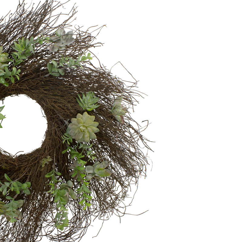 22 " Eucalyptus and Succulent Wreath