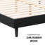  Base de lit en bois massif Fly sans tête de lit et lattes silencieuses, capacité de 1000 lb-302114363-302114362