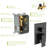 Dual Shower Head System - 10 Inch Matte Black With Rainfall And Handheld, 1.8 Gpm, Stainless Steel, Wall Mounted, Quality Mounted Handheld Shower, Long-Lasting Durability-121320230