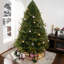 Traditional Christmas Tree with Lights, Prelit with Metal Stand-1314301584