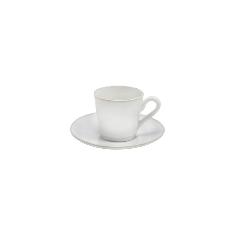 Beja Stoneware Coffee Cup, White