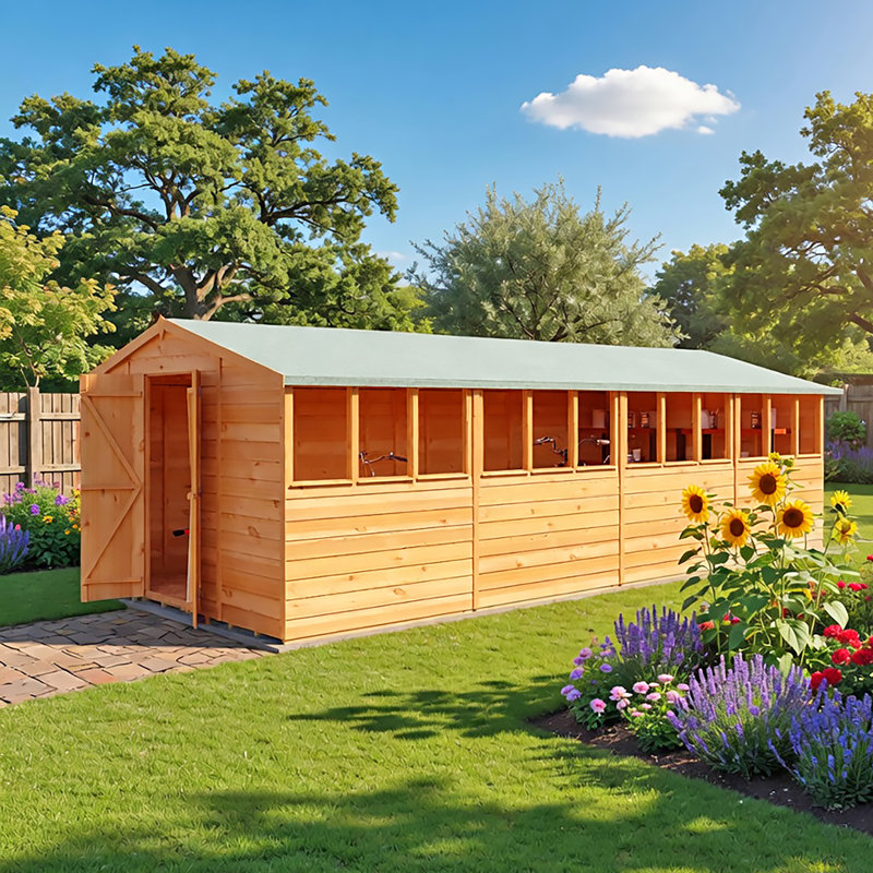 10 ft. W x 20 ft. D Garden Value Overlap Shed, Yes