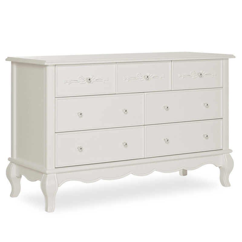Aurora Kids 7 - Drawer Dresser, Ivory Lace