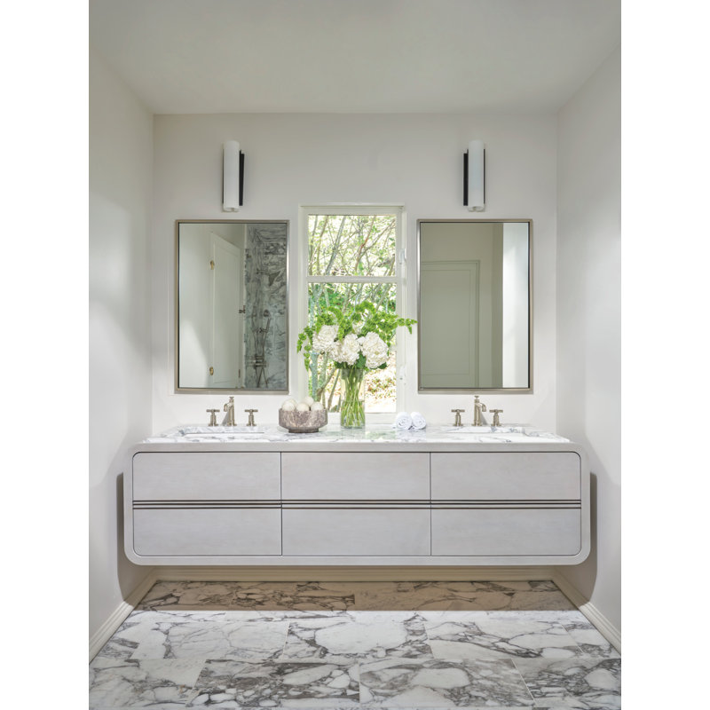 Invari™ Widespread Lavatory Faucet with Column Spout, Luxe Gold, Lever Handle