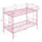 Metal Bunk Bed Pink Twin Over Twin-1657554147