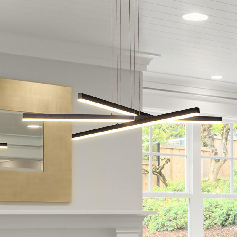 Sirius 40" Black Aluminum LED Pendant Light