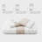 White & Brown Wave Stripe Duvet Cover Set with Pillowcases - Zipper Closure, Modern Bedding Collection (King)-120652355
