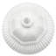 24" Antique White Ridged Temple Jar