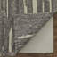 Tapis gris / taupe / ivoire à motif abstrait en laine tissé à la main Nilda-91289882