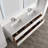 72 Inch Floating Double Bathroom Vanity with Sink – Wall-Mounted Modern Wood Cabinet with Acrylic Top & Soft-Close Drawers for Contemporary Bathrooms-1423476199