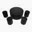 Wave Stripe Coffee Tables Set of 5-264798416