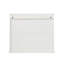Armoire de rangement murale de cuisine, armoire de rangement murale de salle de bain évidée avec 2 portes, panneau de fibres à densité moyenne, blanc