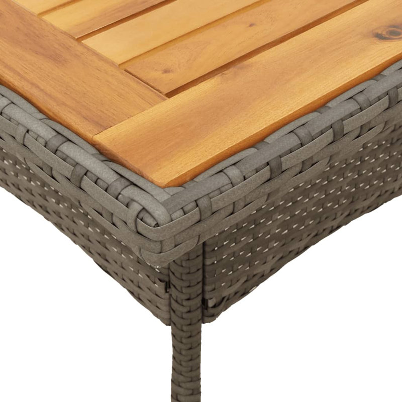 Anaiah Square Outdoor Dining Table , 80cm cm W 80cm cm D, Grey