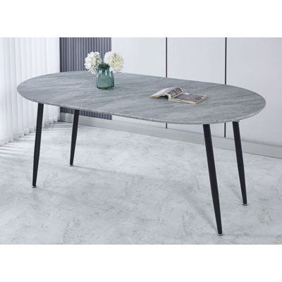 Table extensible, table de salle à manger, table de bureau, table basse, pieds en métal