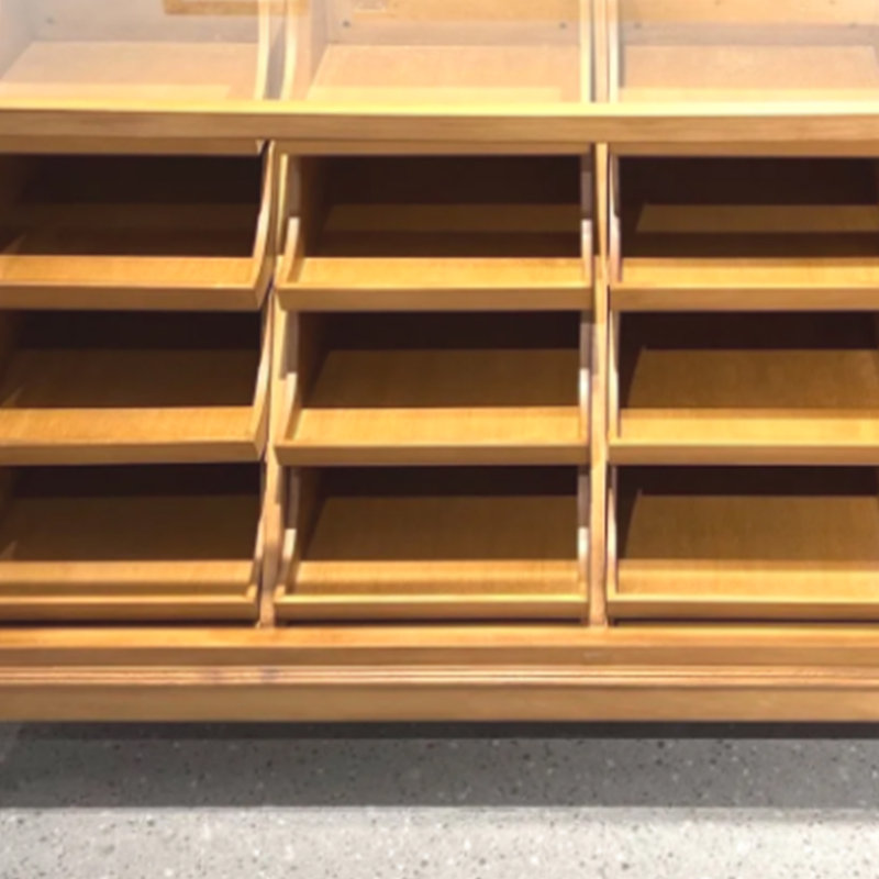 Armoire centrale en bois massif pour vêtements, H 35,43 po x l 62,99 po x P 23,62 po