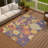 Machine Washable Indoor/Outdoor Chantille ACN2293 Floral Rug-357662826