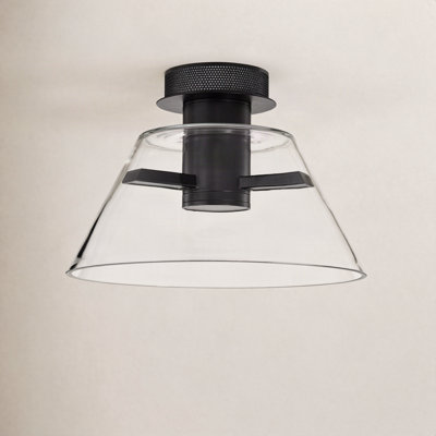 Hales 14" Single Light Semi Flush Mount