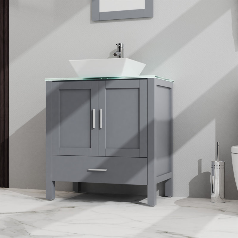 20 Base de meuble-lavabo simple 20 po seulement, Gris
