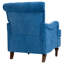 Accent Chair With Comfy Chenille Club Fabric 31.5×28.2×35.4 inch Fabric 1pc Accent Chair Light Blue
