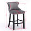 Velours rembourré avec capitonnage à boutons, garniture et pieds en bois, pour garniture de pieds décoratifs de bar, chaises-1087072708-1087072710