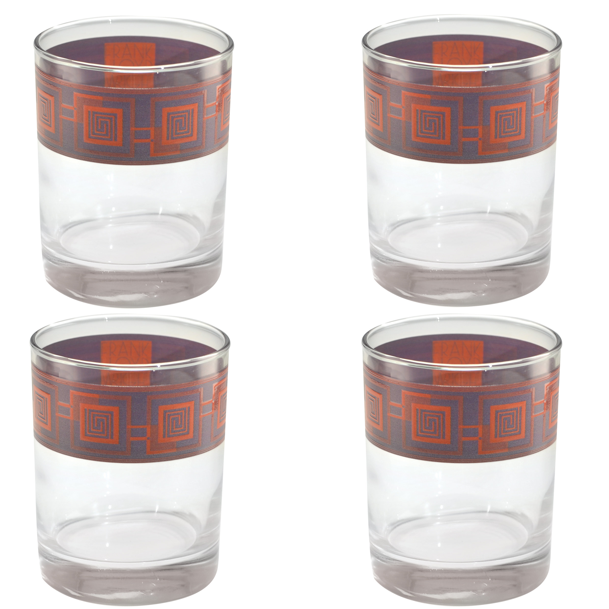 Frank Lloyd Wright 14oz Set of 4 drinking glasses – GawsyGallery