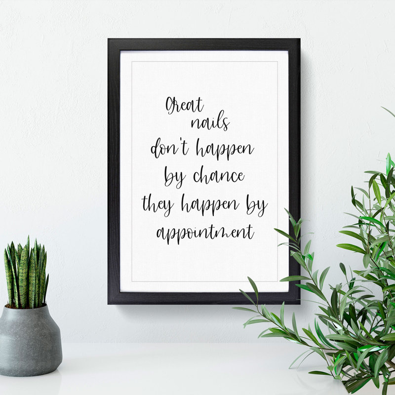 Great Nails - Framed Print, 36cm H x 27cm W x 2cm D, Black Framed