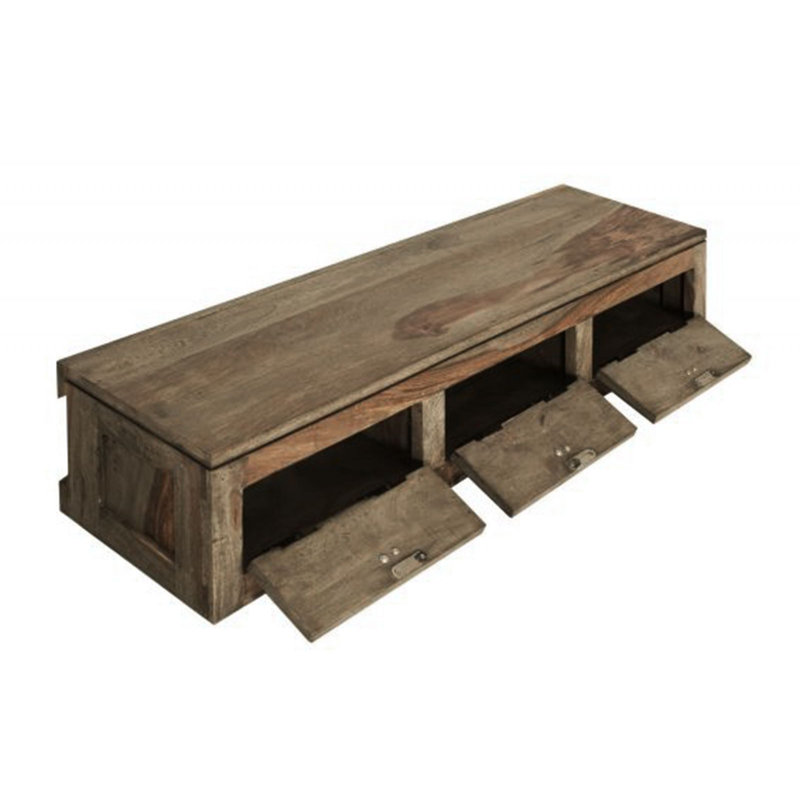 Nature Rosewood Solid Wood Floating Shelf