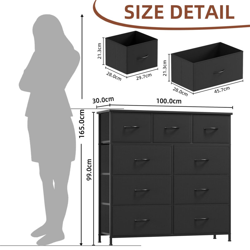 Chest of 9 Fabric Drawers