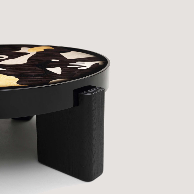Artistic Italian Coffee Table with Eco-Friendly Design